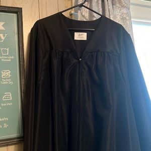 TWO Jostens Black Cap and Gown SETS